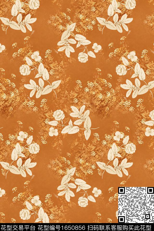 年轻女装满版散花小碎花数码印花花型下载（图片编号: 1650856） - 瓦栏（Walan）