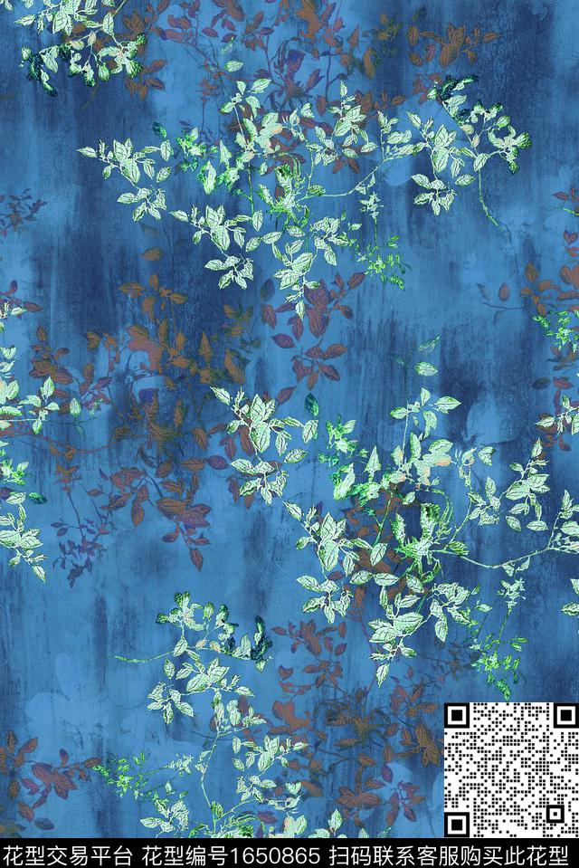 年轻女装满版散花小碎花数码印花花型下载（图片编号: 1650865） - 瓦栏（Walan）