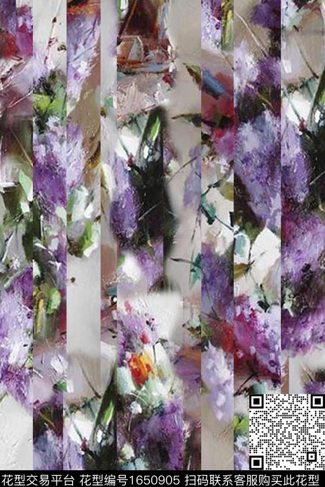年轻女装几何复古数码印花花型下载（图片编号: 1650905） - 瓦栏（Walan）