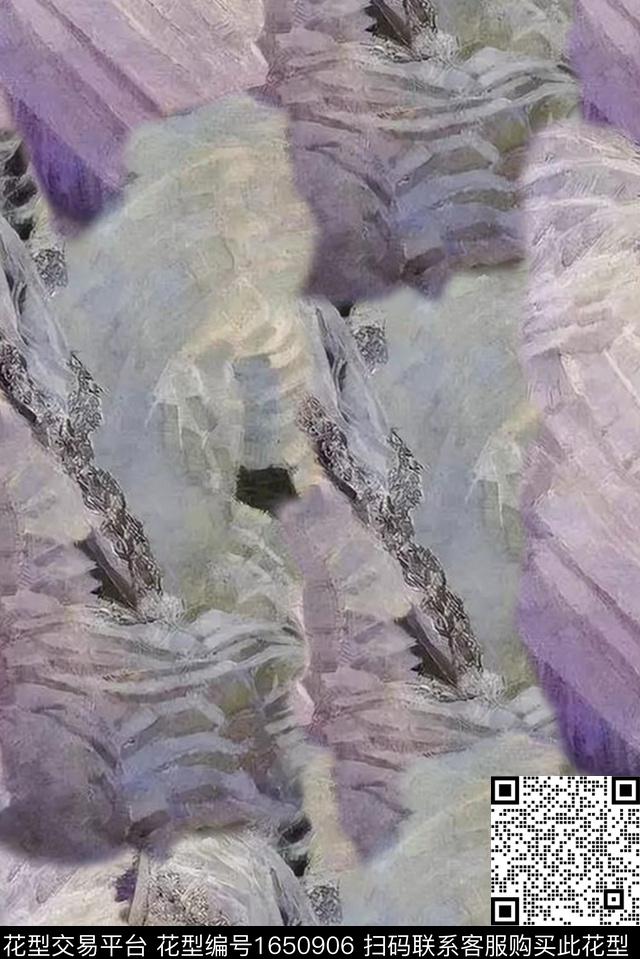 年轻女装几何复古数码印花花型下载（图片编号: 1650906） - 瓦栏（Walan）