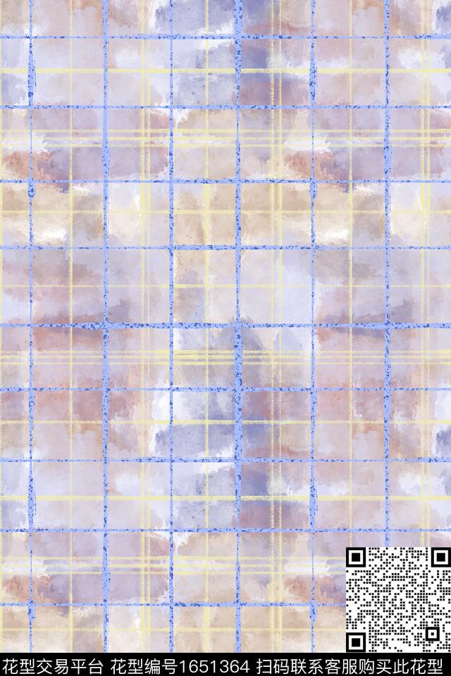 小清新清爽底花卉简约数码印花花型下载（图片编号: 1651364） - 瓦栏（Walan）