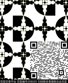 X-字母符号/Letter数码印花花型下载（图片编号: 258025） - 瓦栏（Walan）