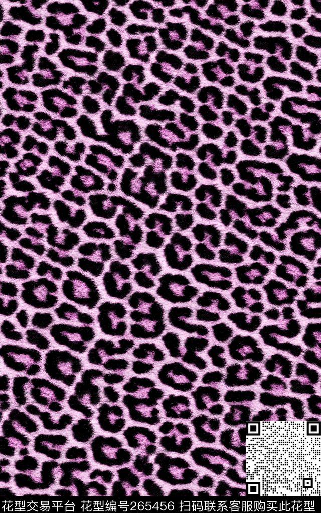 豹纹-001-1 - 265456 - 豹纹 动物纹 女装 - 数码印花花型 － 箱包花型设计 － 瓦栏