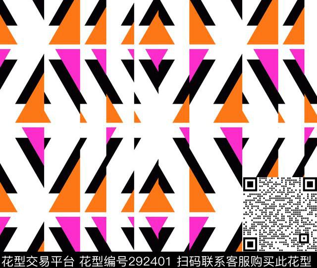 传统印花花型下载（图片编号: 292401） - 瓦栏（Walan）