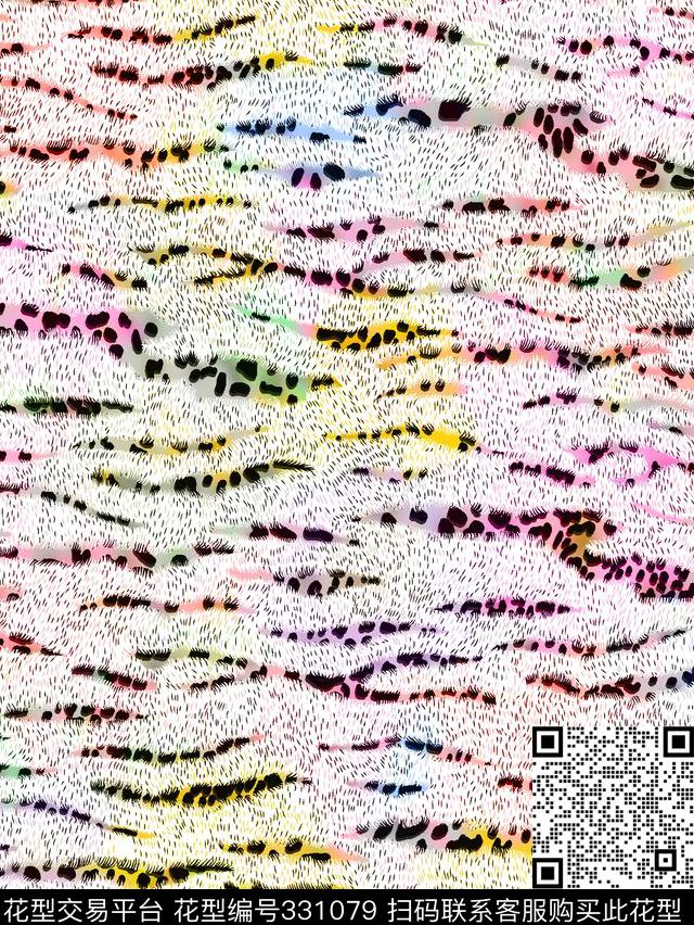豹纹动物纹女装数码印花花型下载（图片编号: 331079） - 瓦栏（Walan）