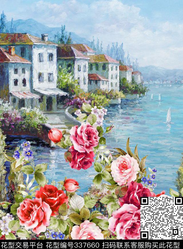 照片数码印花花型下载（图片编号: 337660） - 瓦栏（Walan）