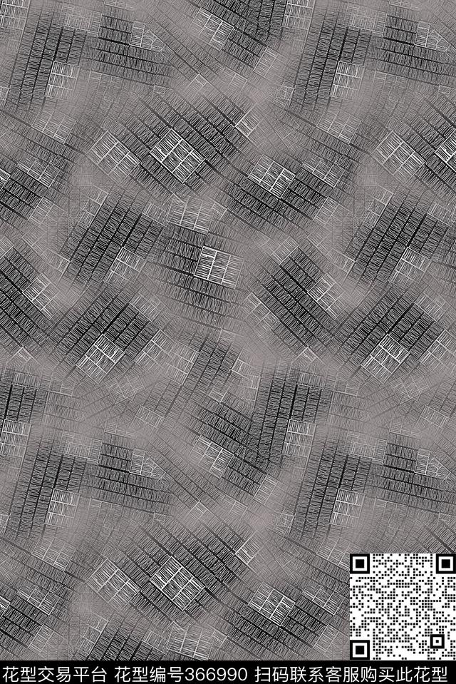 几何抽象朦胧数码印花花型下载（图片编号: 366990） - 瓦栏（Walan）