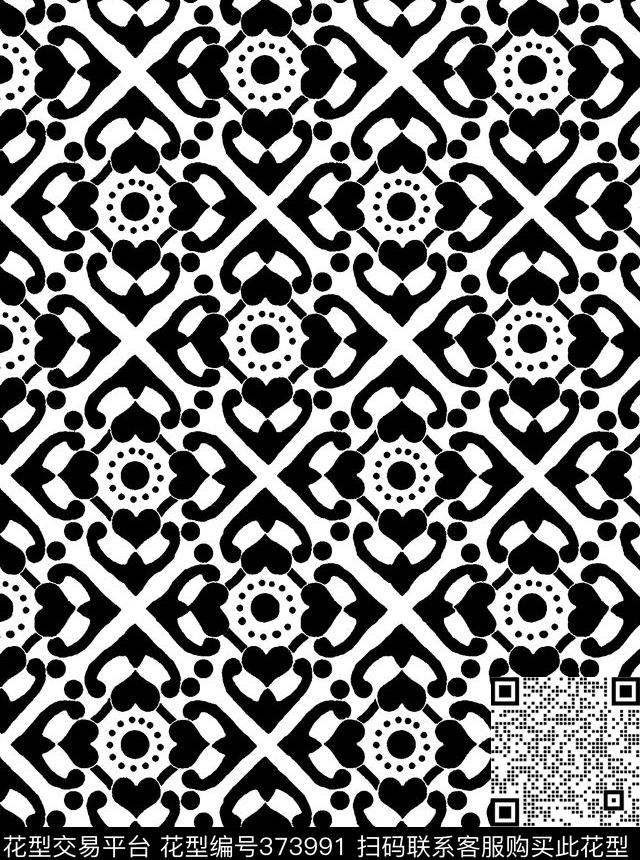 几何传统图案传统印花花型下载（图片编号: 373991） - 瓦栏（Walan）