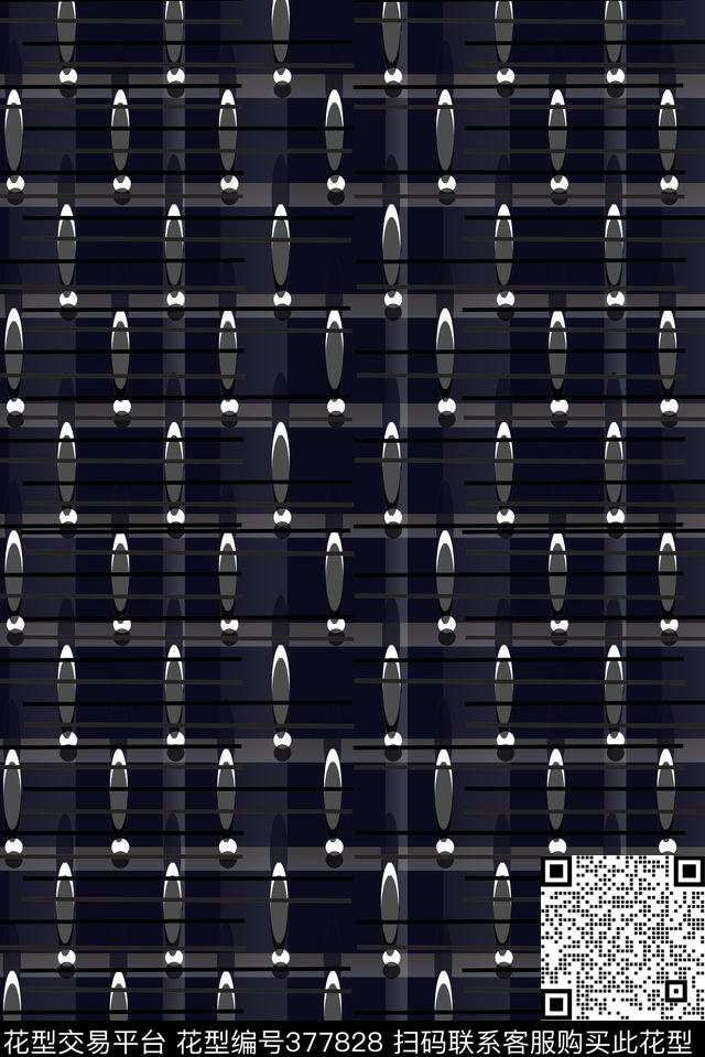 波点条纹商务休闲数码印花花型下载（图片编号: 377828） - 瓦栏（Walan）