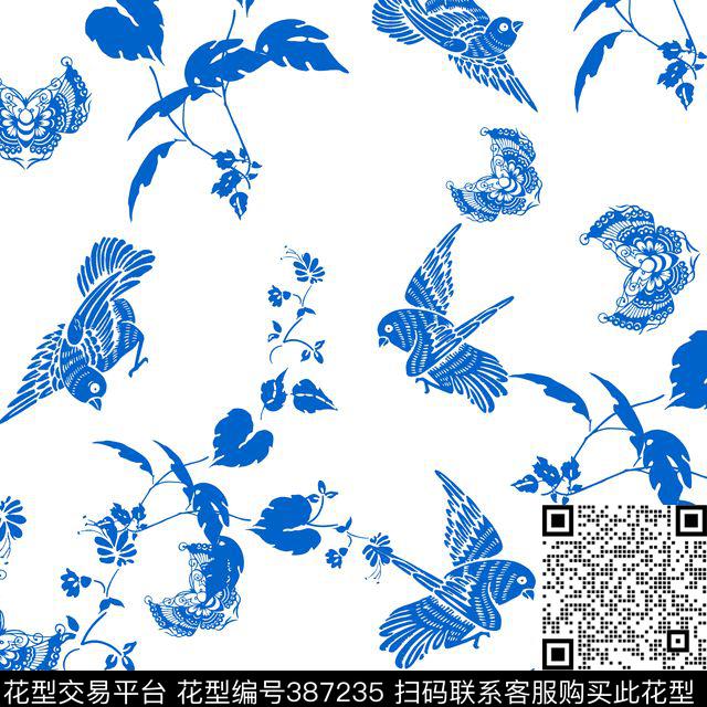 传统纹样传统元素AD-名族纹样传统印花花型下载（图片编号: 387235） - 瓦栏（Walan）