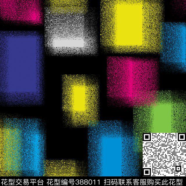 现代简约3D立体时尚格子传统印花花型下载（图片编号: 388011） - 瓦栏（Walan）