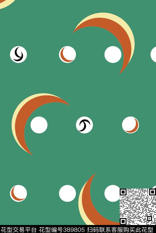 波点男装几何传统印花花型下载（图片编号: 389805） - 瓦栏（Walan）
