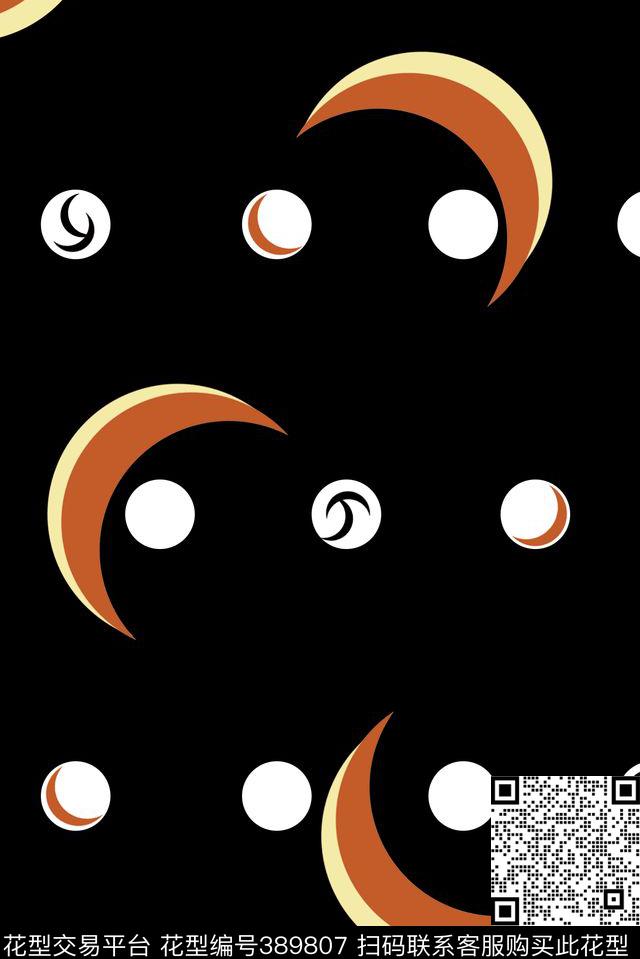 波点男装几何传统印花花型下载（图片编号: 389807） - 瓦栏（Walan）