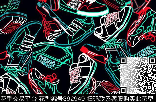 清新抽象传统印花花型下载（图片编号: 392949） - 瓦栏（Walan）