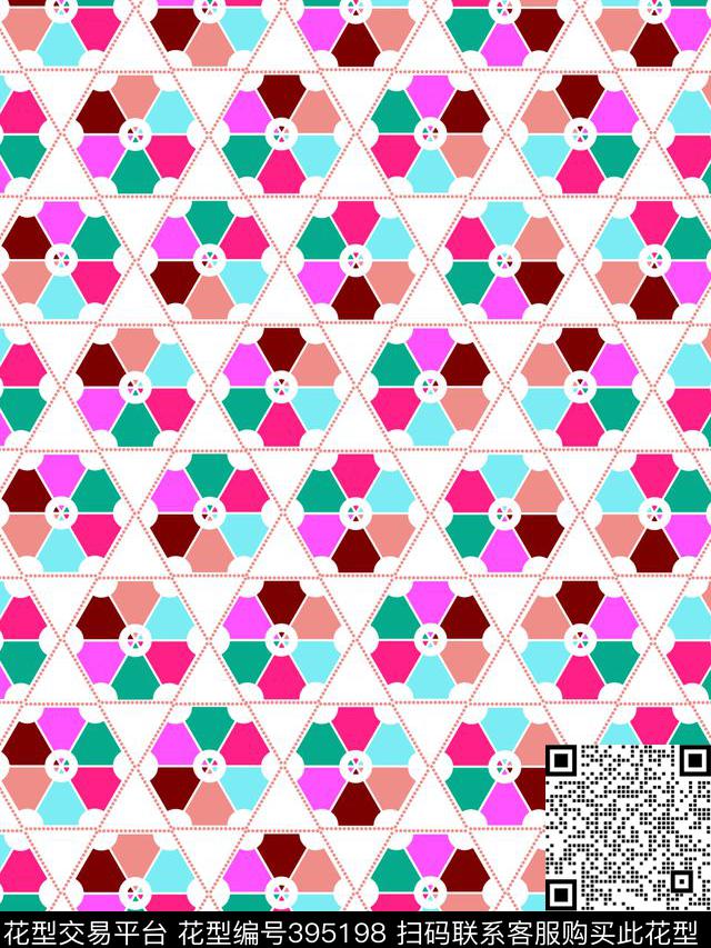 传统印花几何传统印花花型下载（图片编号: 395198） - 瓦栏（Walan）