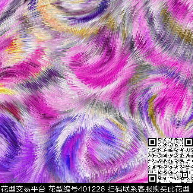时尚旋转动物纹数码印花花型下载（图片编号: 401226） - 瓦栏（Walan）
