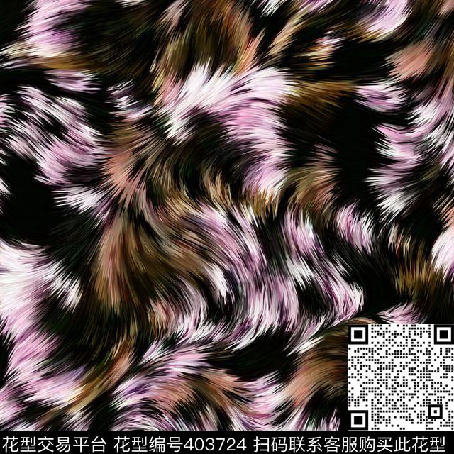 动物纹高贵暗底数码印花花型下载（图片编号: 403724） - 瓦栏（Walan）