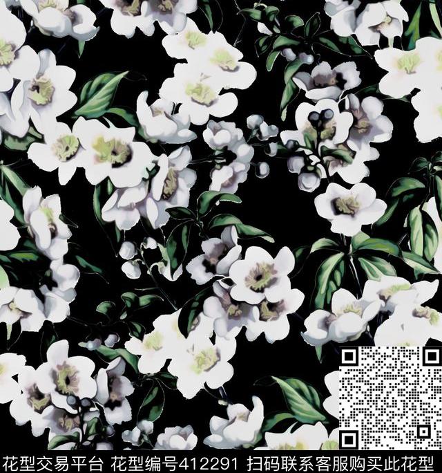 D&G2015花卉100元买断区数码印花花型下载（图片编号: 412291） - 瓦栏（Walan）