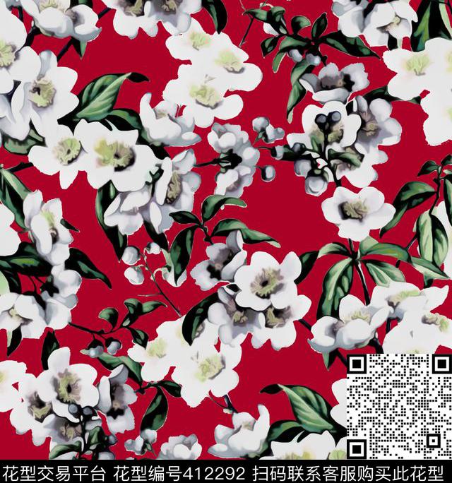 D&G2015花卉100元买断区数码印花花型下载（图片编号: 412292） - 瓦栏（Walan）