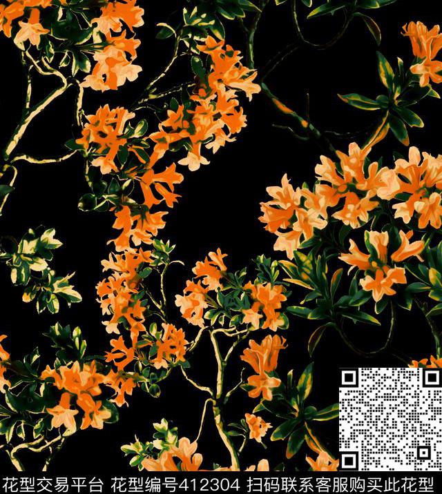 D&G2015花卉100元买断区数码印花花型下载（图片编号: 412304） - 瓦栏（Walan）