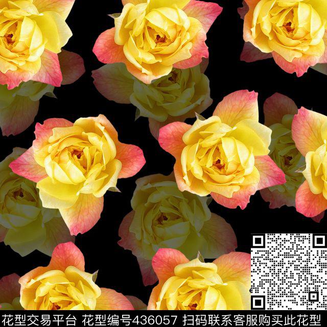 流行趋势女装花卉小碎花数码印花花型下载（图片编号: 436057） - 瓦栏（Walan）