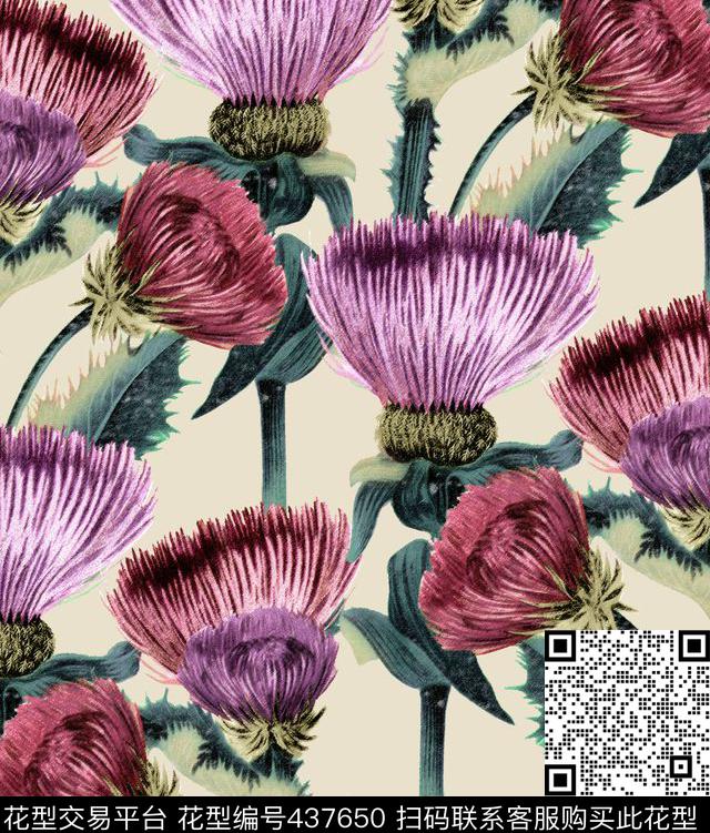 GUCCI走秀2015数码印花花型下载（图片编号: 437650） - 瓦栏（Walan）