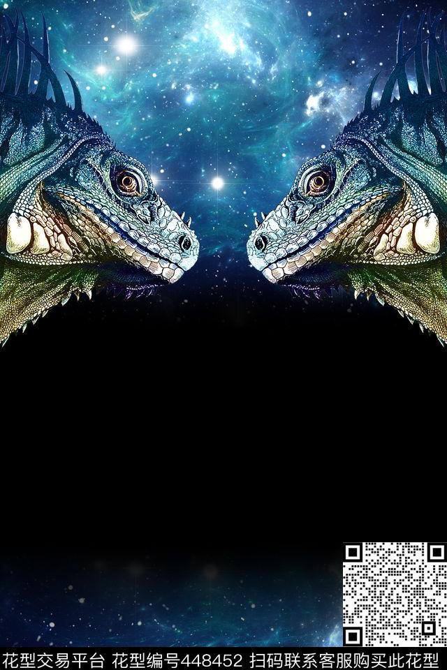 定位花梦幻时空数码印花花型下载（图片编号: 448452） - 瓦栏（Walan）
