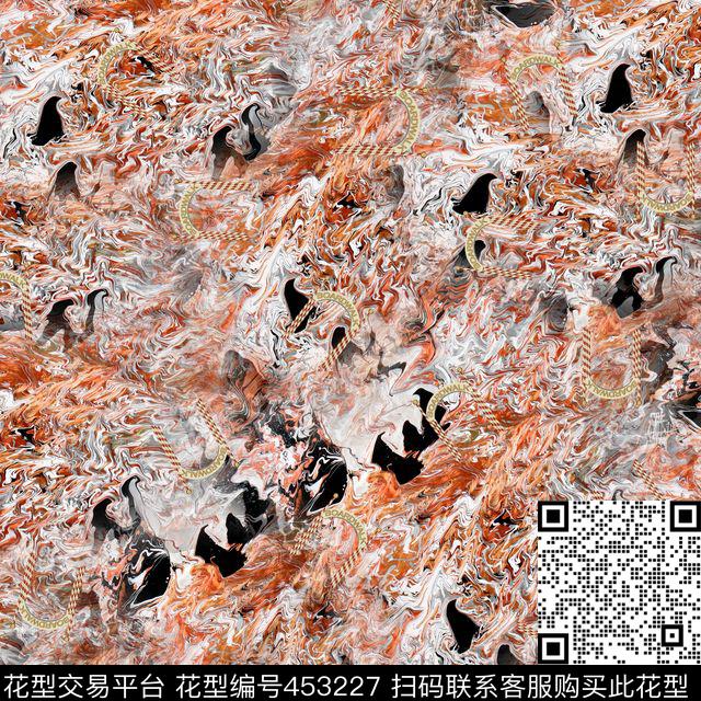 时尚大牌英文字母肌理数码印花花型下载（图片编号: 453227） - 瓦栏（Walan）
