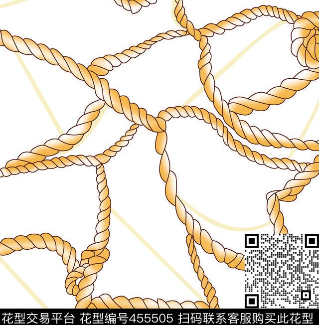 抽象金色绳子绳索数码印布印花数码印花花型下载（图片编号: 455505） - 瓦栏（Walan）