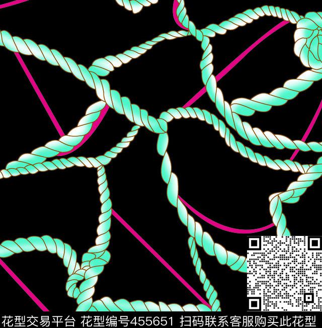 抽象金色绳子绳索数码印布印花数码印花花型下载（图片编号: 455651） - 瓦栏（Walan）