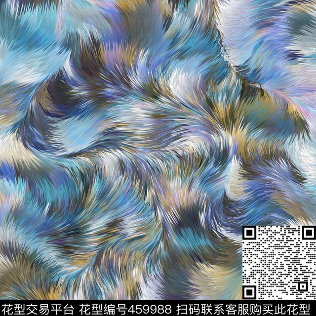 动物纹羽绒服秋冬数码印花花型下载（图片编号: 459988） - 瓦栏（Walan）