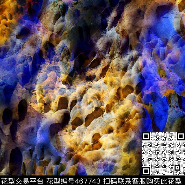 地表景观大地石窟男装女装数码印花花型下载（图片编号: 467743） - 瓦栏（Walan）