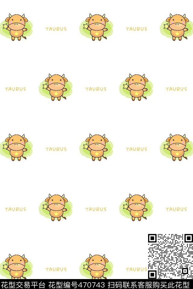传统印花星座卡通卡通传统印花花型下载（图片编号: 470743） - 瓦栏（Walan）