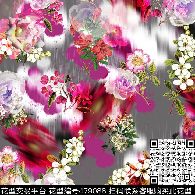 精心排版小碎花数码印花花型下载（图片编号: 479088） - 瓦栏（Walan）