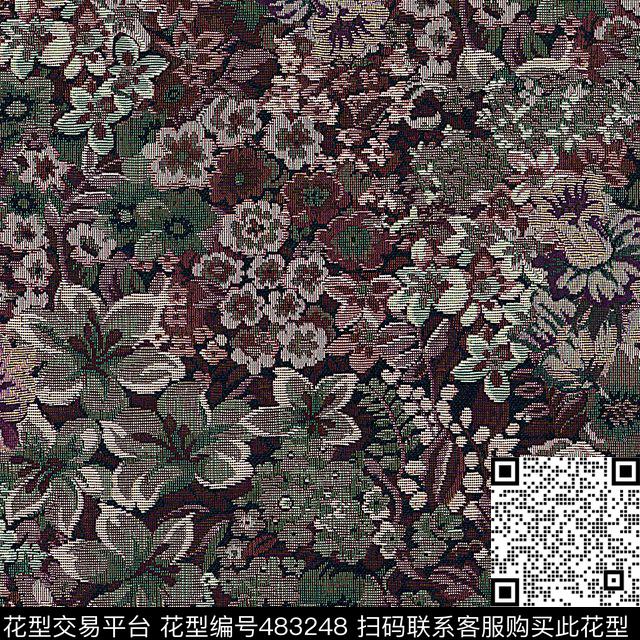 几何花点子数码印花花型下载（图片编号: 483248） - 瓦栏（Walan）