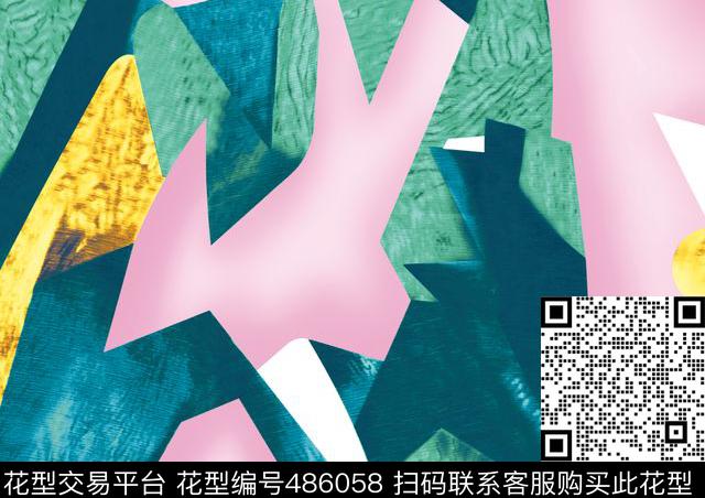 抽象大理石纹2015-2016秋冬数码印花花型下载（图片编号: 486058） - 瓦栏（Walan）
