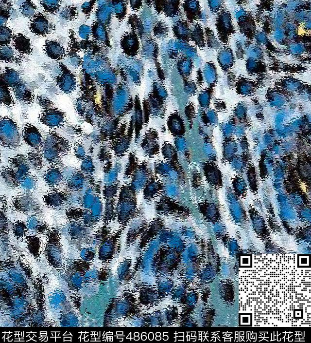 迷彩纹豹点斑驳数码印花花型下载（图片编号: 486085） - 瓦栏（Walan）