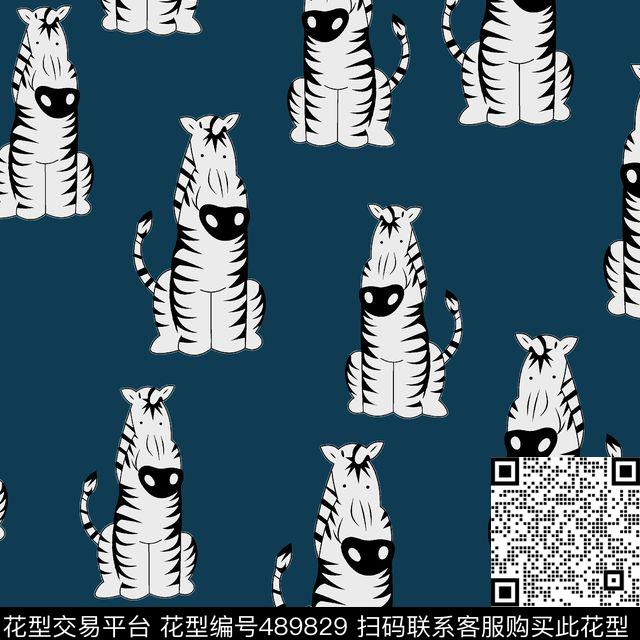 几何线条格子数码印花花型下载（图片编号: 489829） - 瓦栏（Walan）