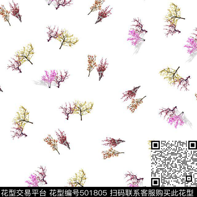 创意时尚小碎花数码印花花型下载（图片编号: 501805） - 瓦栏（Walan）