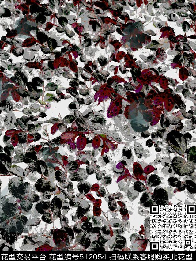 一花一世界 - 512054 - K浪漫田园 花朵小碎花 清新自然 - 数码印花花型 － 女装花型设计 － 瓦栏