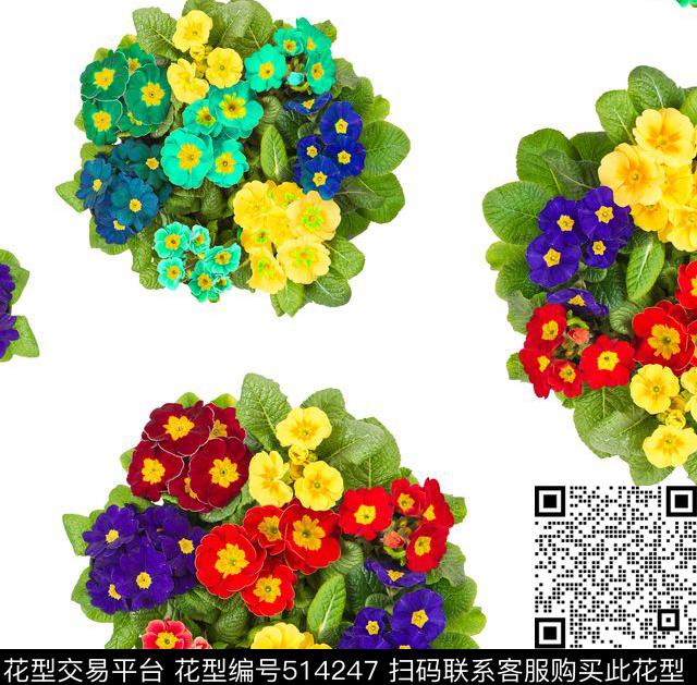 数码花卉花卉小花花卉数码印花花型下载（图片编号: 514247） - 瓦栏（Walan）