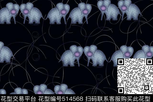 几何字母格子传统印花花型下载（图片编号: 514568） - 瓦栏（Walan）