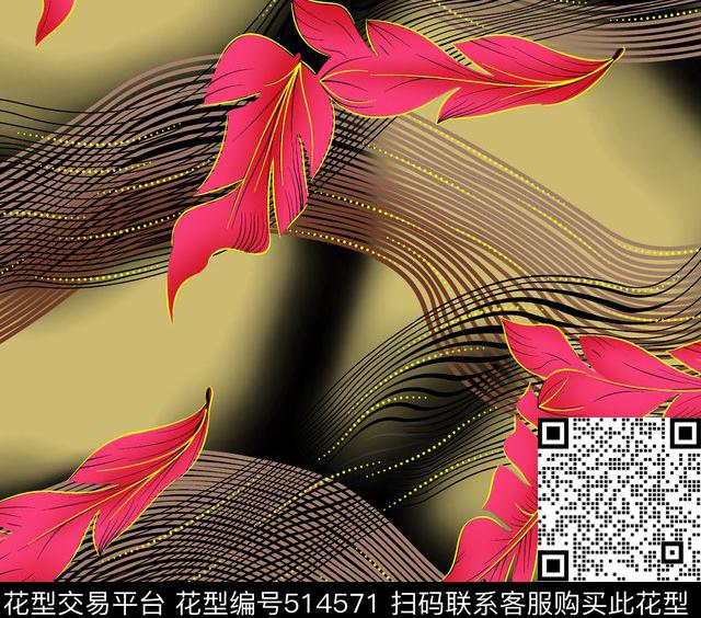 几何字母格子传统印花花型下载（图片编号: 514571） - 瓦栏（Walan）