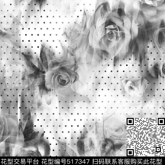 男装衬衫时尚数码印花花型下载（图片编号: 517347） - 瓦栏（Walan）