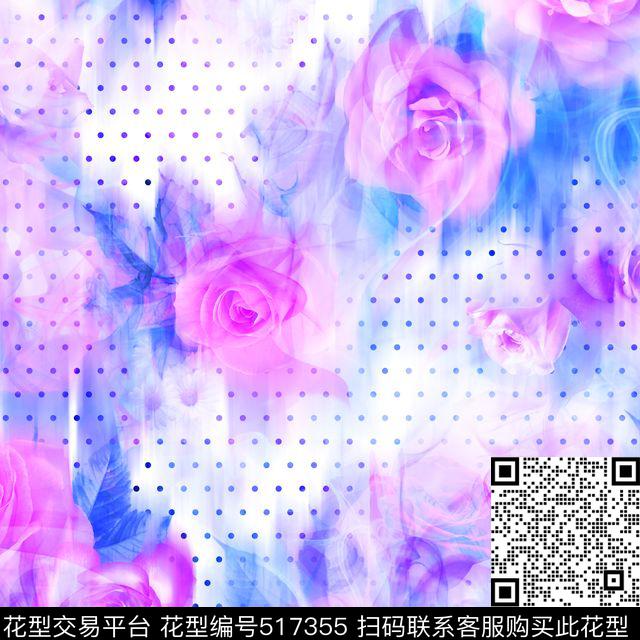 男装衬衫时尚数码印花花型下载（图片编号: 517355） - 瓦栏（Walan）