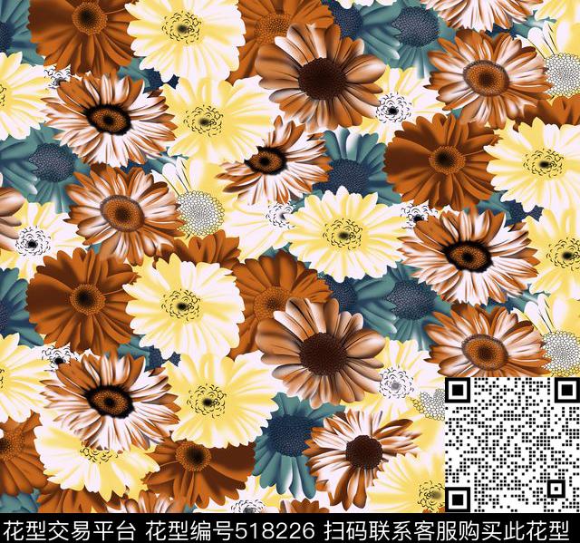 几何字母格子传统印花花型下载（图片编号: 518226） - 瓦栏（Walan）