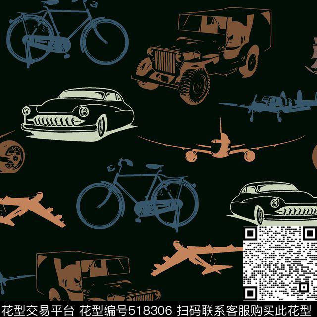 几何字母格子传统印花花型下载（图片编号: 518306） - 瓦栏（Walan）
