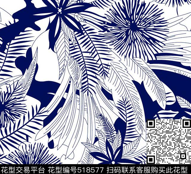 几何扎染花型花卉传统印花花型下载（图片编号: 518577） - 瓦栏（Walan）