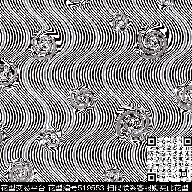 几何扎染花型花卉传统印花花型下载（图片编号: 519553） - 瓦栏（Walan）