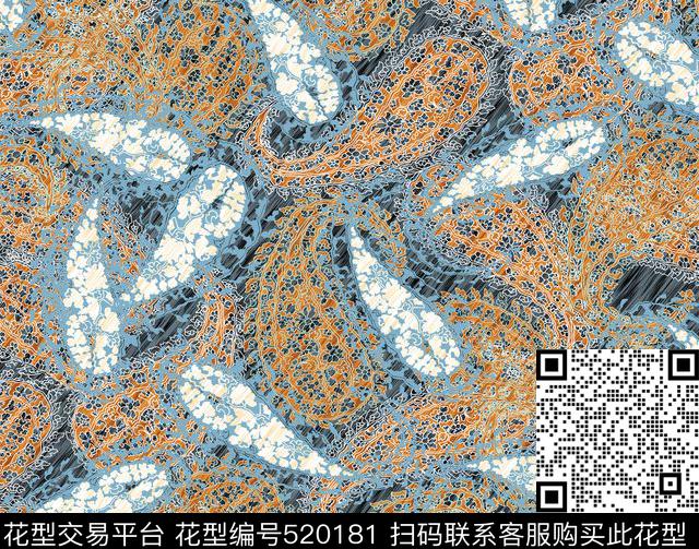 几何线条格子传统印花花型下载（图片编号: 520181） - 瓦栏（Walan）